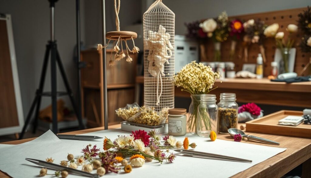 tools for drying flowers